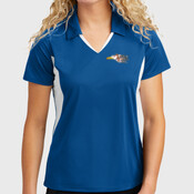 Ladies Side Blocked Micropique Sport Wick ® Polo LST655
